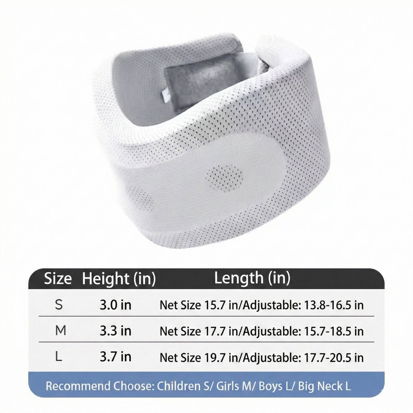 Neck Brace for Sleeping with Replacement Cover, Soft Foam