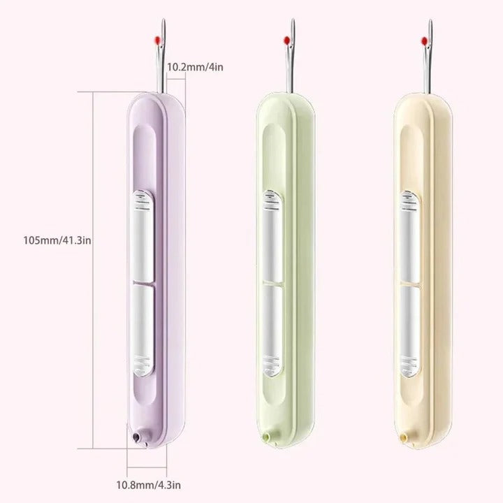 Portable Needle Threader & Seam Ripper Tool for Embroidery and Quilting