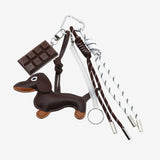 Chocolate & Puppy Bag Charm