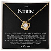 À ma Femme - Collier noeud d'amour