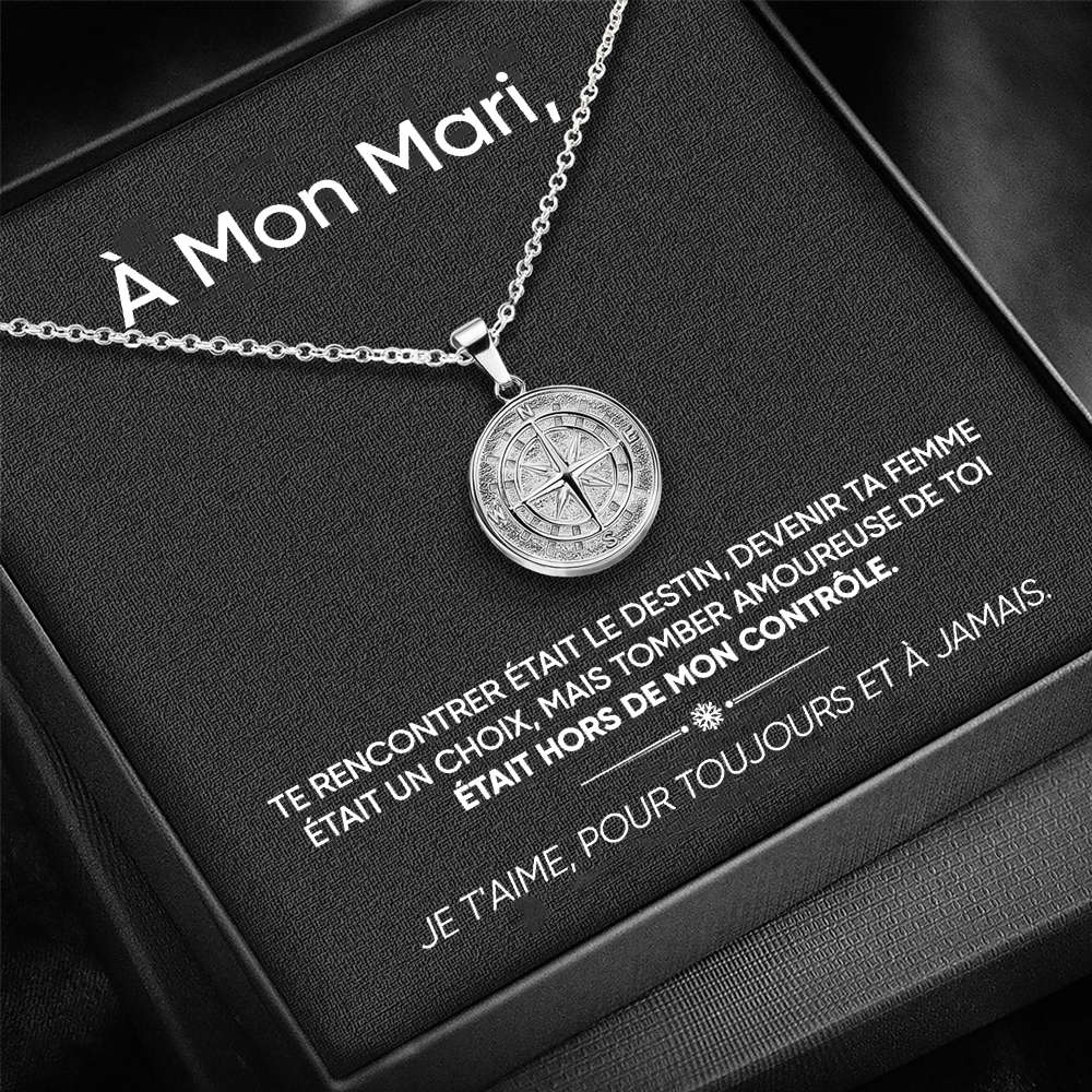 À mon Mari - Collier boussole