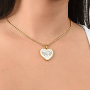 Collier coeur - Je t'aime pour toujours - Or