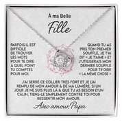 À ma Fille - Collier nœud First Breath, de papa