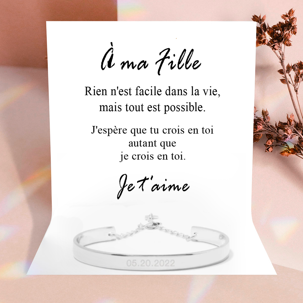 À ma fille - N'oublie jamais que je t'aime - Or