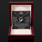 Collier coeur - À ma Fille - Or