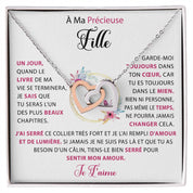 À ma Fille - Collier coeurs