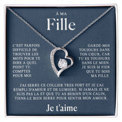 À ma Fille - Collier coeur