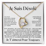 Cadeau d'excuses pour elle - Collier coeur