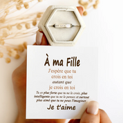 À ma Fille - Bague en or infini
