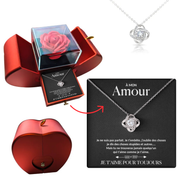 À mon Amour - Collier rose pour toujours - Or