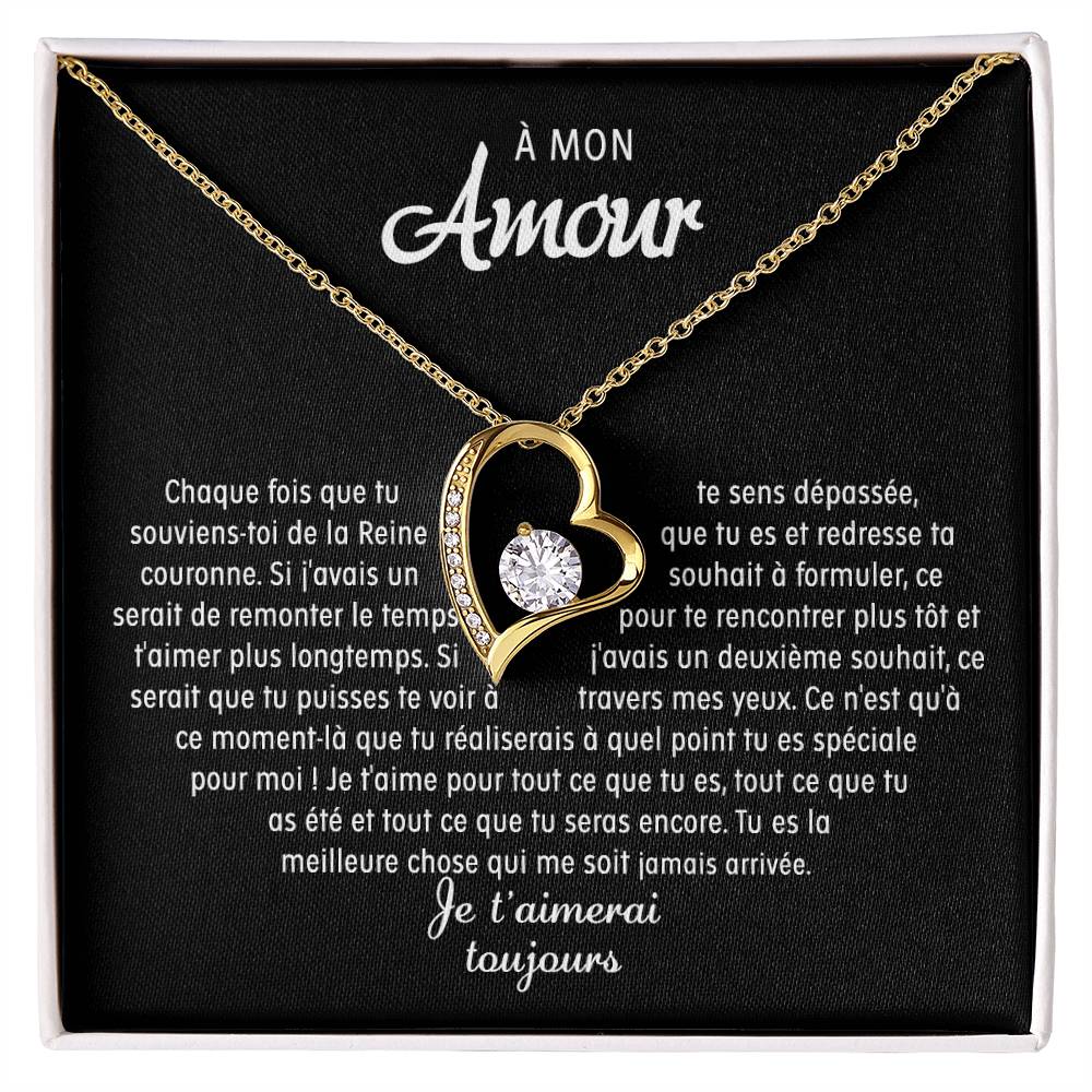 À mon Amour - Collier coeur
