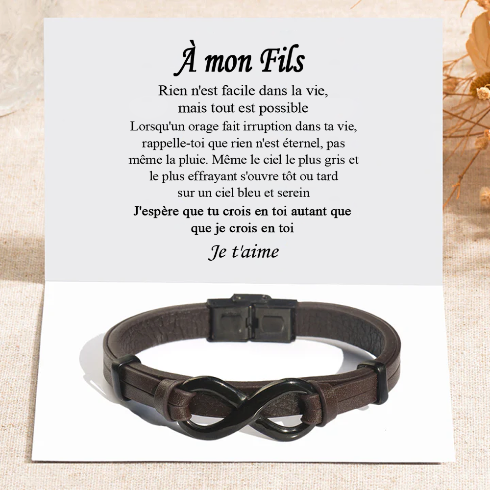 À mon Fils – Je t’aime pour toujours - Noir