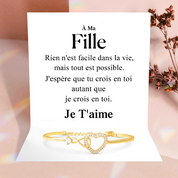 À ma Fille - Bracelet en or infini