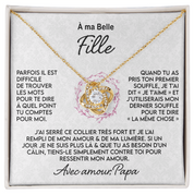 À ma Fille - Collier nœud First Breath, de papa