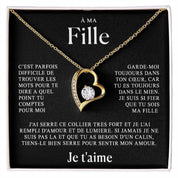 À ma Fille - Collier coeur en or