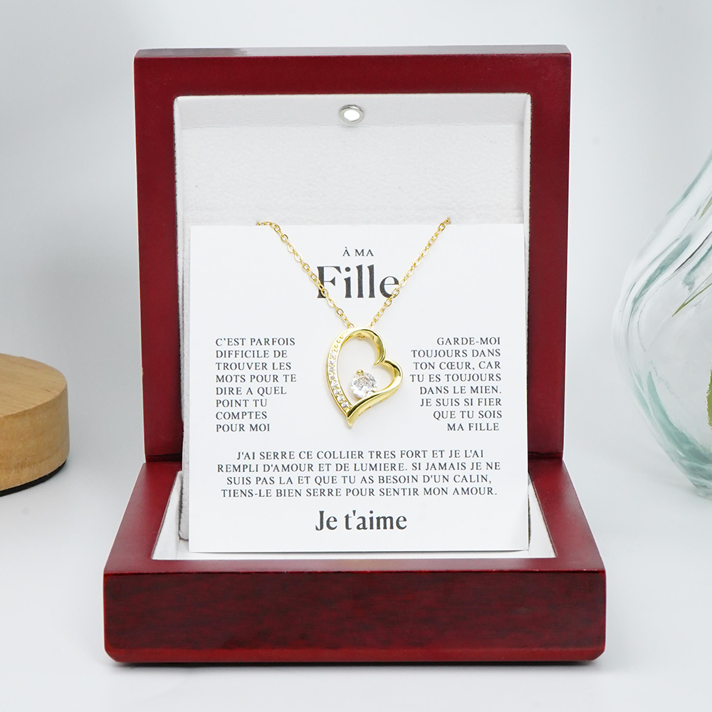 À ma Fille - Cœur - Or