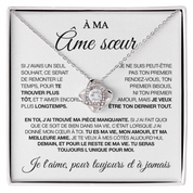 À mon âme sœur - Collier nœud d'amour - Or