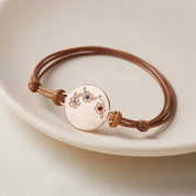 Bracelet de pierre de naissance pour enfants - Or Rose