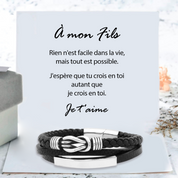 À mon Fils - Bracelet infini