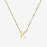 14k Gold Plated Initial Necklace