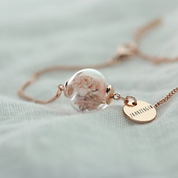 Bracelet fleur - Je me souviendrai toujours de toi