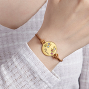 Bracelet de pierre de naissance pour enfants - Or Rose