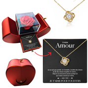 À mon Amour - Collier rose pour toujours - Or