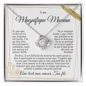 À ma Maman - Collier nœud Je t'aime