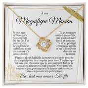 À ma Maman - Collier nœud Je t'aime