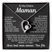 À ma Maman bien-aimée - Collier cœur