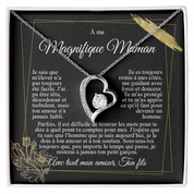 À ma Maman - Je t'aime de la part de mon fils - Collier cœur