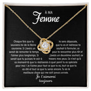 À ma Femme - Collier noeud d'amour