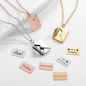 Lettre d'amour - Collier - Or