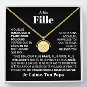 À ma Fille - Collier Soleil et Force