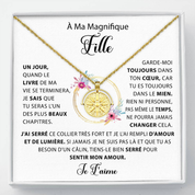 À ma Fille - Toujours briller - Collier soleil