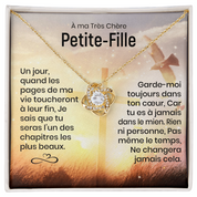 À ma Petite-Fille - Message qui fait fondre le cœur - Collier nœud
