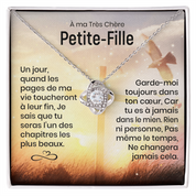 À ma Petite-Fille - Message qui fait fondre le cœur - Collier nœud