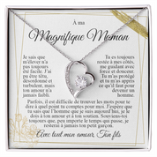 À ma Maman - Collier cœur Je t'aime