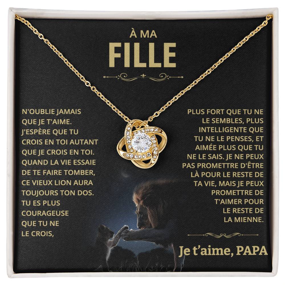À ma Fille - N'oublie jamais que je t'aime - Or