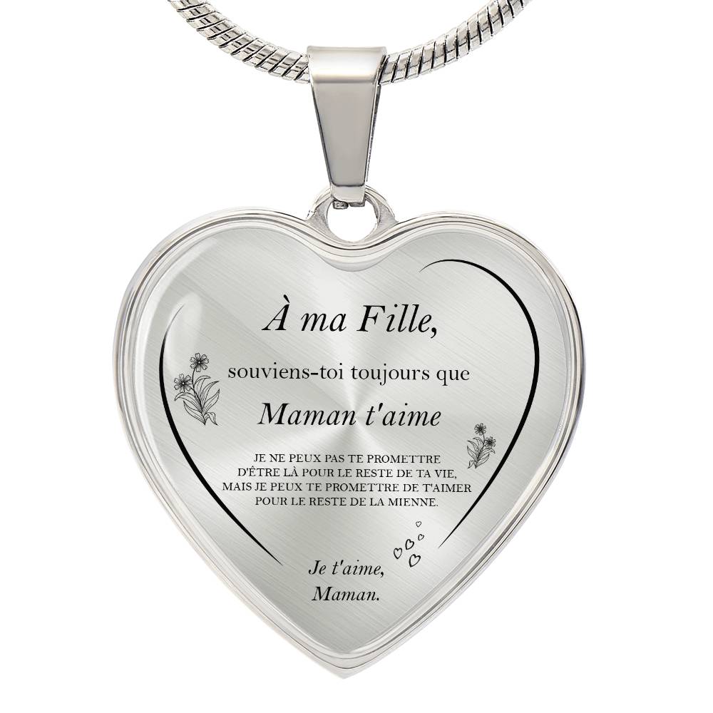 À ma Fille - Mon cœur, maman - Or