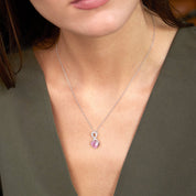 Collier de pierres de naissance Luxus - Coeur d'infini - Or