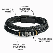 Bracelet À Mon Fils - Lien Indestructible Gravé