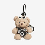 Photographer Teddy Bear Bag Charm
