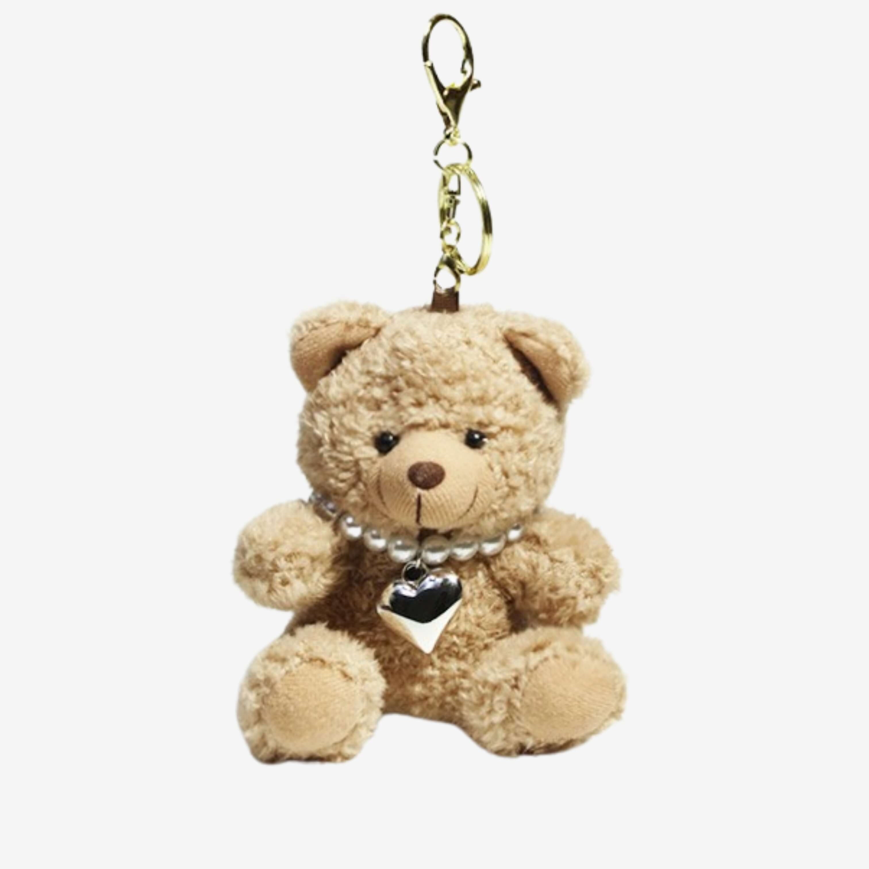 Pearly Teddy Bear Bag Charm