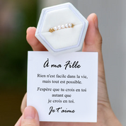 À ma Fille - Bague perles