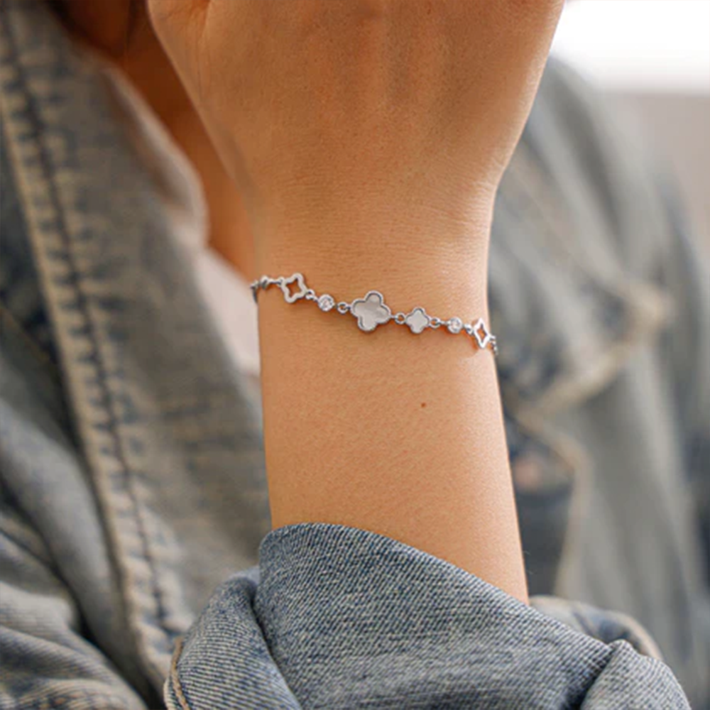 Bracelet en argent sterling et ambre