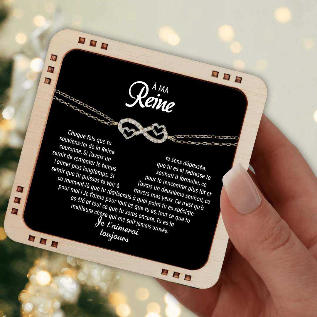 À mon âme sœur - Bracelet coeurs d'amour - Or