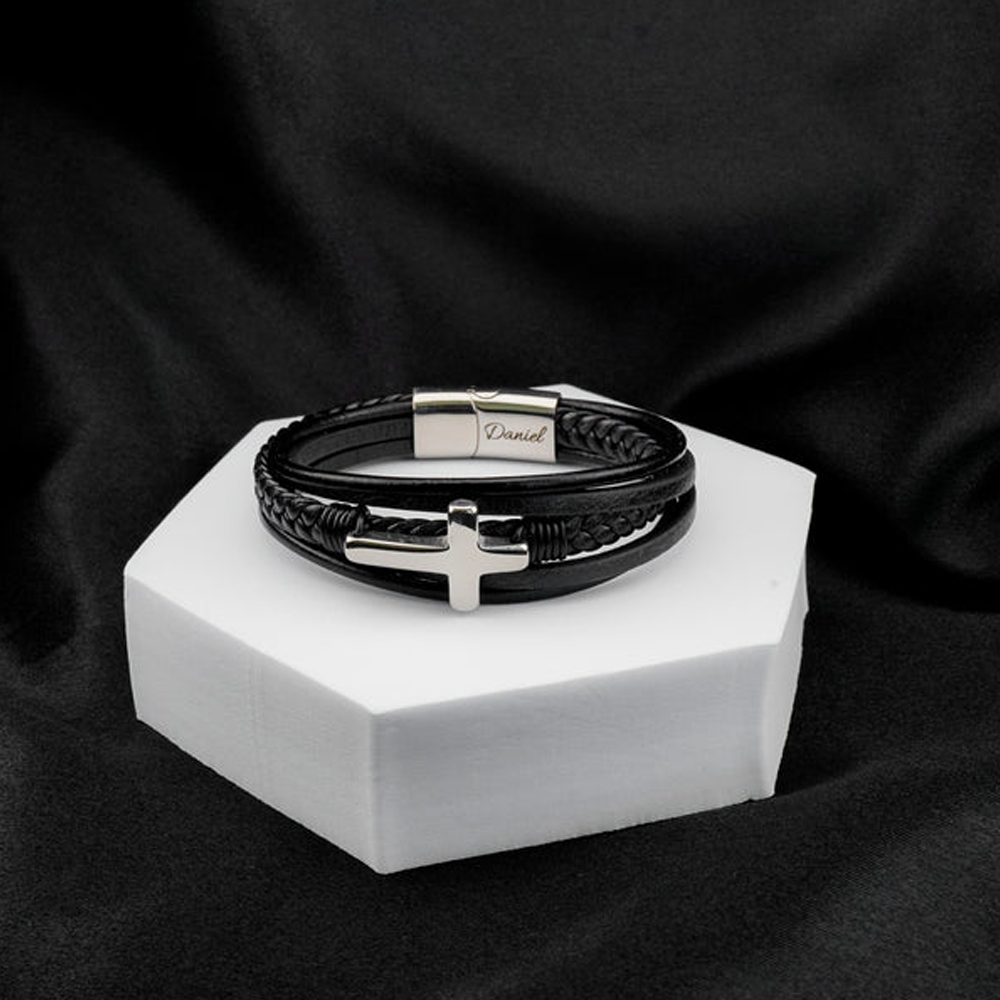 À mon Petit-Fils - Bracelet de la Foi du Gardien Éternel