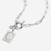 Collier pendentif initial - Or