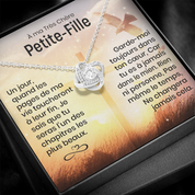 À ma Petite-Fille - Message qui fait fondre le cœur - Collier nœud